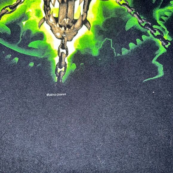 2007 Overkill Band T-Shirt Youth Black Green Short Sleeve Graphic Tee No Tag - Picture 5 of 8